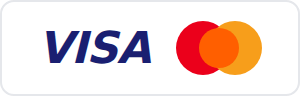Visa and Mastercard debit or credit cards
